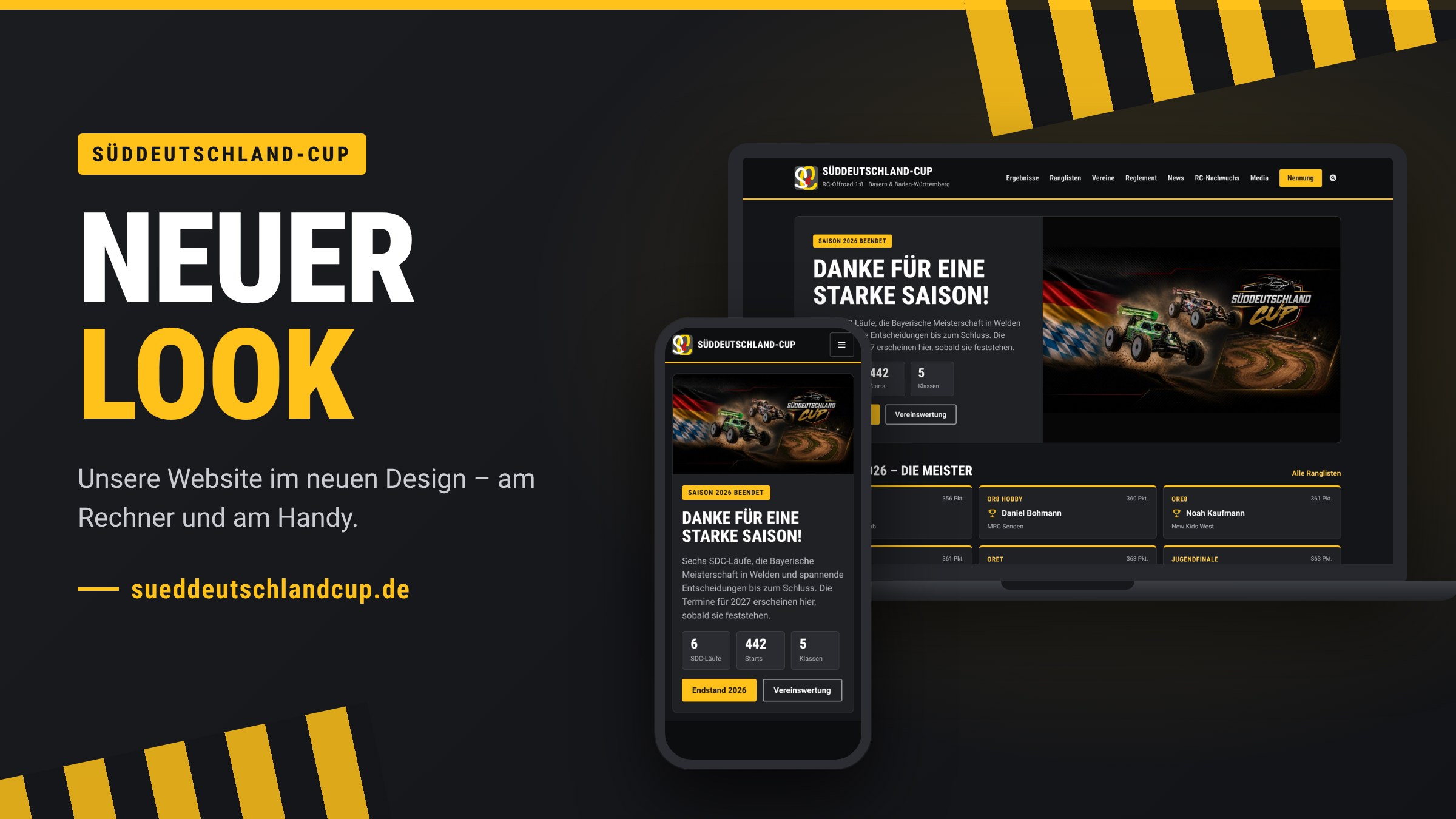 Neuer Look: Das ist neu auf der Website des Süddeutschland-Cups